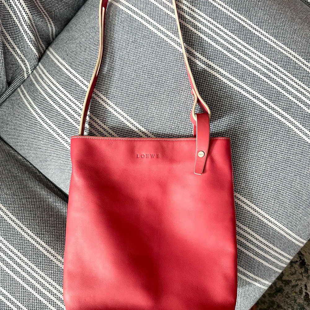 Loewe Red Leather Women's Bag Vintage